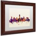 thumbnail image 2 of Trademark Fine Art "Austin Texas Skyline" Canvas Art by Michael Tompsett, White Matte, Wood Frame, 2 of 4