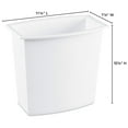 thumbnail image 3 of 12-Pack Sterilite 1022 - 2 Gallon/7.6 Liter Rectangular Vanity Wastebasket, 3 of 5