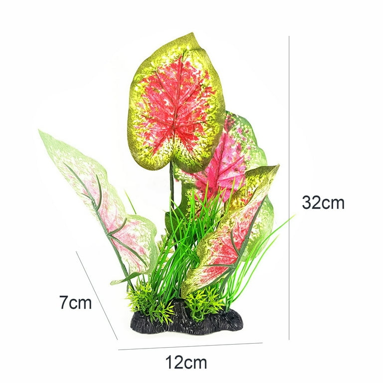 SPRING PARK Aquarium Simulated Monstera Soluble Leaves Fish Tank Ornaments  Plants Reptile Hideaway Hideouts - Walmart.com