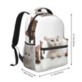thumbnail image 2 of Easygdp Cute Kittens And Puppy Mochila Ergonómica Versátil para Laptop - Múltiples Bolsillos, Correas Ajustables, Unisex para Escuela, Viajes y Actividades al Aire Libre-One Size, 2 of 5