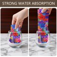 thumbnail image 6 of 2 Pcs Pioneer Flower Floral Print Pattern Kitchen Towels, Funny Microfiber Dish Towel Set, 18" X 26" Tea Towels, 6 of 6