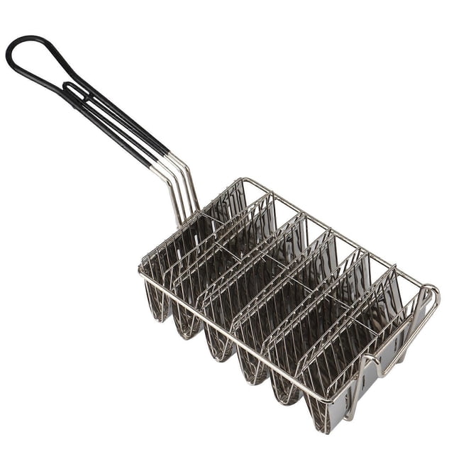 Taco basket, taco shells, holds 6 tortilla shells, taco stand with handles