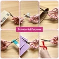 thumbnail image 4 of AGCAN 4 Pack Scissors All Purpose, 8" Multicolor Scissors for Office with Sharp Blades, Scissors All Purpose Heavy Duty with Comfort Grip Handles For Home, Sewing, and Crafts, Pink, 4 of 7