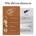 thumbnail image 6 of S-HOME Professional 4/4 Full-Size Violin Premium  Sound Lightweight Design Complete Accessories Gift for Musicians and Beginners, Wood02, 6 of 7