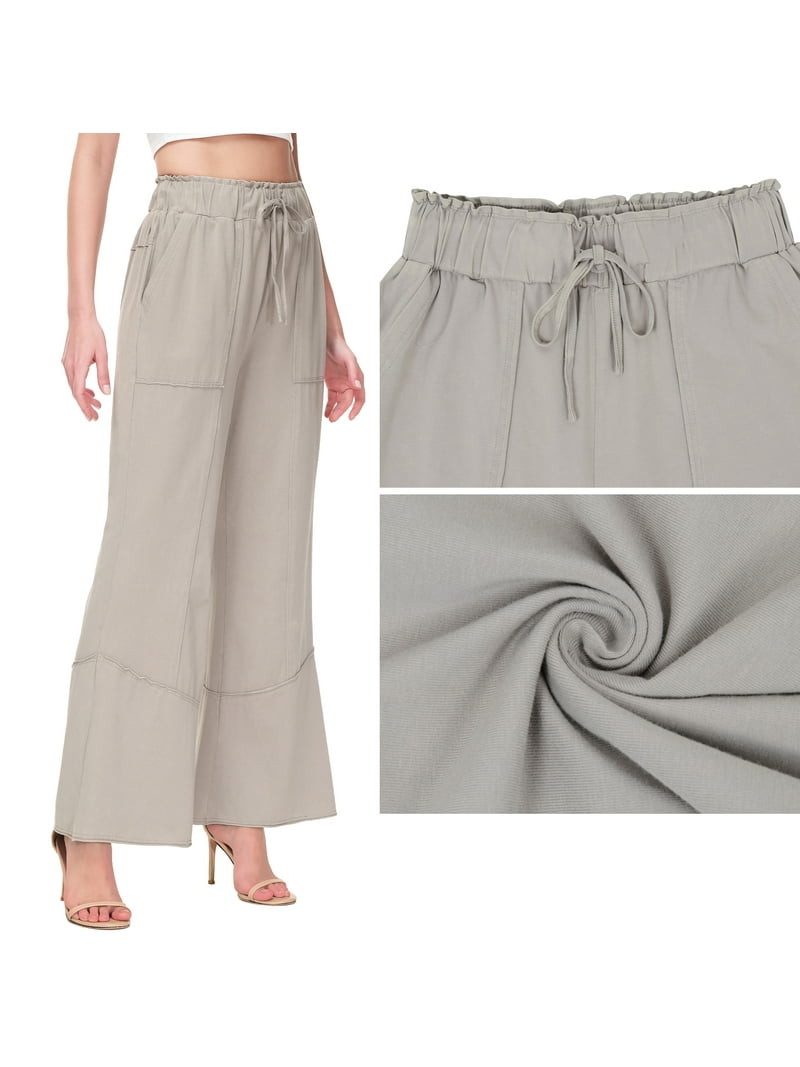 Stylish Women's Plus Size Wide Leg Palazzo Pants Spring