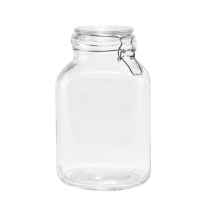 Mainstays 106 oz Clear Glass Airtight Storage Jar