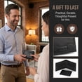 thumbnail image 5 of Wrangler Men's Bifold Wallet with Removable, Independent Card Slot ID Window, Genuine Leather, RFID Blocking, Gift Box Packaging, Father's Day Gifts for Dad, Black, 5 of 8