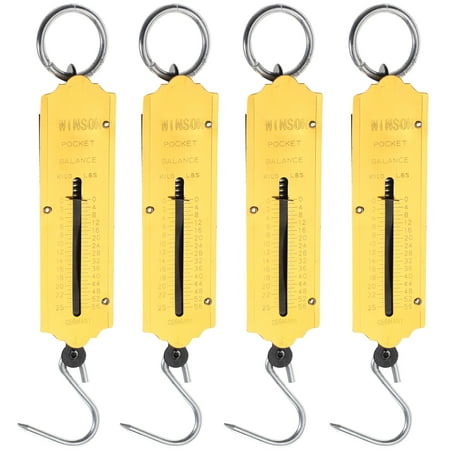 

Spring scale 4pcs Spring Scale 25kg Hanging Spring Scale Iron Small Weight Scale Tool