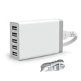 thumbnail image 1 of Multipuerto Seitruly tira de alimentación 5 puertos USB blanco, 1 of 6