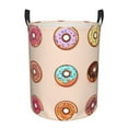 thumbnail image 1 of ZICANCN Donut Texture Design Laundry Basket Organizer , Dirty Clothes Hamper for Bathroom Kids Girls Boys Laundry Hamper Small, 1 of 8