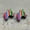 #1, variant on Wood Rainbow Stripe Cow Tag Texas Map Leopard Cactus Cross Western Stud Earrings