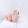 thumbnail image 4 of 3pcs Travel Toothbrush Case Simple Toothbrush Box Portable Toothbrush Case Wash Cup (White Green Pink), 4 of 8