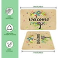 thumbnail image 3 of Nutksea - Summer Welcome Front Doormat, Colorful Floral Tree Decor Floor Mat Rubber Non-Slip Reusable Entrance Door Mat Gift Indoor Decoration Supplies Home Decor Outdoor Mats 17\u201dx 30"\u2026, 3 of 5