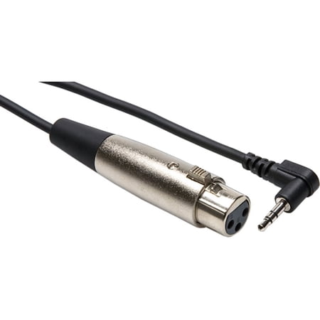 UPC: 0728736008090 | Hosa Technology Microphone Cable  XLR3F to Right-angle 3.5 mm TRS  15 ft