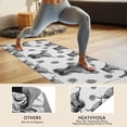 thumbnail image 4 of White Highland Cow Lemon Pattern Hot Yoga Mat Towel Non Slip for Hot Yoga - Quick-Drying Yoga Mat Cover with 4 Corner Pockets with Travel Bag - Hot Yoga Towel Non Slip 74"x26", 4 of 6