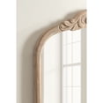 thumbnail image 3 of Kate And Laurel Arendahl Traditional Arch Wall Mirror, 28 x 30, Light Natural, Vintage Baroque-Inspired Wooden Arched Bathroom Mirror for Over Sink with Ornate Carved Crown, 3 of 8
