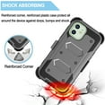 thumbnail image 3 of Apple iPhone 12 Pro Max Case, 6.7" Phone 12 Pro Max Clip Belt Holster, Takfox Shockproof Swivel Defender Heavy Duty Armor Protective Cases & 2 PCS Screen Protector with Kickstand Rugged Cover, Gray, 3 of 7