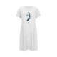 thumbnail image 5 of Camisón corto de talla grande para mujer, camisón de manga corta con estampado de pecho a la moda, camisón para mujer, 5 of 7