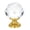 Brass, variant on Emtek 86003 Diamond Glass 1" Mushroom Cabinet Knob - Nickel