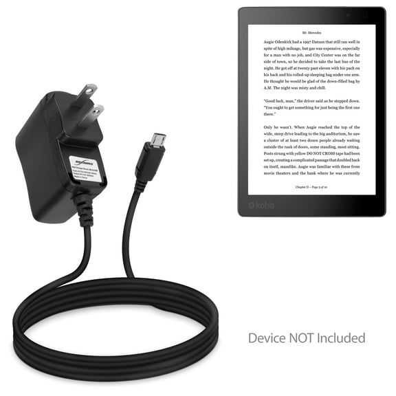 Kobo Aura One Charger, BoxWave® [Wall Charger Direct] Wall Plug Charger for Kobo Aura One