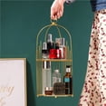 thumbnail image 4 of Organizador De Maquillaje, Estante Cosmético De Arte Del Hierro, Soporte Para Joyería, Lápiz Labial, Perfume, Baño, Dormitorio, Estante De Almacenamiento De Escritorio Moyic HA022557-00, 4 of 7
