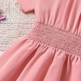 thumbnail image 4 of LUOGENLI Girls Dresses Size 14-16 Toddler Girls Short Sleeve Solid Princess Dress Dance Party Dresses Clothes Princess Dress Up For Girls 4-6 Dresses For Girls 8-10 Spring 8-9 Years, 4 of 6