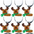 thumbnail image 1 of Copas De Vino De Navidad De 6 Uds., Decoración De Muñeco De Nieve, Alce, Papá Noel, Adornos Navideños Para La Cena De La Mesa Del Hogar Kearding HA044572-01, 1 of 6
