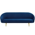 thumbnail image 4 of Sublime Vertical Curve Back Performance Velvet Sofa EEI 3349 NAV by Furniture, 4 of 6