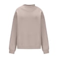 thumbnail image 6 of AUNVITO Women's High Neck Sweatshirt Long Sleeve Casual Fit Casual Winter Style Pullover Top, 6 of 8