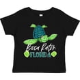 thumbnail image 3 of Inktastic Boca Raton, Florida Happy Sea Turtle Boys or Girls Toddler T-Shirt, 3 of 5
