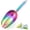 Rainbow, variant on Leonyo 6 Oz Ice Scoop for Freezer, Small Stainless Steel Food Scooper Shovel for Kitchen Ice Cube Machine Buckets, Wedding, Bar Party, Store Popcorn, Candy – Silver
