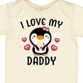 thumbnail image 4 of Inktastic I Love My Daddy with Cute Penguin and Hearts Girls Baby Bodysuit, 4 of 5