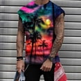 thumbnail image 2 of IROINNID Round Neckline Tank Tops For Men Sleeveless Sports Tank Tops Vest Pullover Graphic Print Tops, 2 of 5