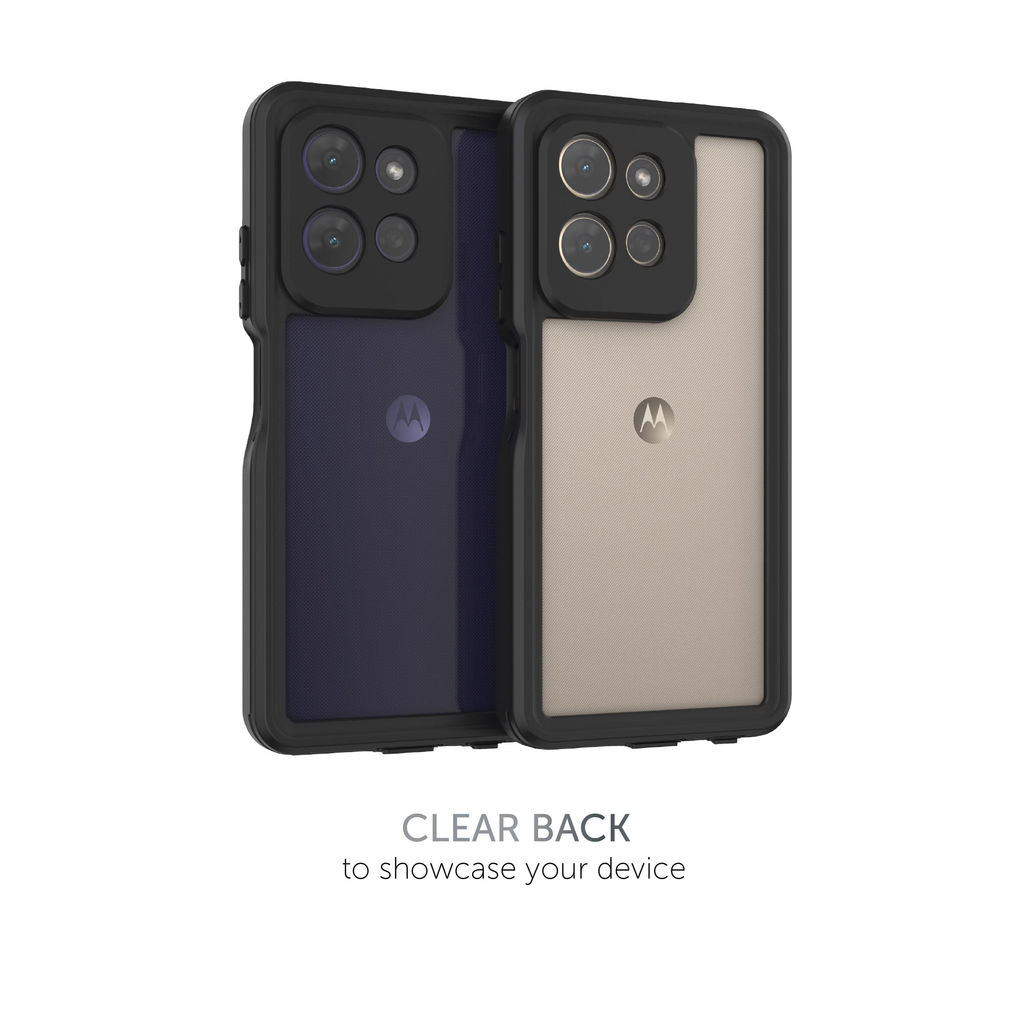 Body Glove Tidal Waterproof Phone Case for Motorola moto g (2026) - Black/Clear