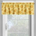 thumbnail image 2 of Ambesonne Easter Valance Pack of 2, Cheerful Holiday Daisies, 54"X18", Yellow Orange Green, 2 of 5