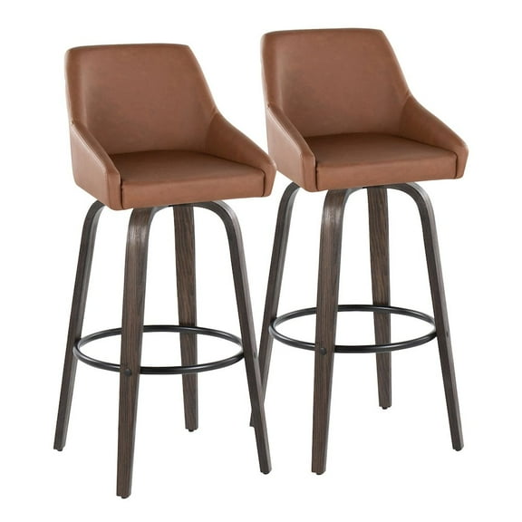 LumiSource Hannah 30" Fixed-Height Barstool - Set of 2