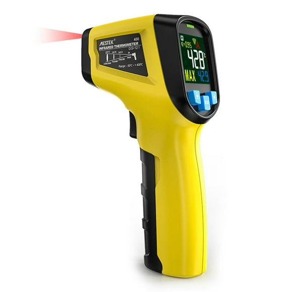 Mistaha Handheld Infrared Thermometer with Color Screen - Non-contact Laser Temperature Gun - Industrial Grade -50-400/600℃ - Multi-function Pyrometer