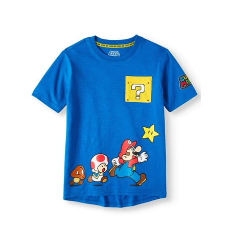 Super Mario Bros. Character Short Sleeve Pocket T-Shirt (Little Boys & Big