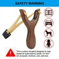 thumbnail image 4 of Roofei Wooden Slingshot Classic Aiming Catapult Toy for Outdoor Hunting, 4 of 7