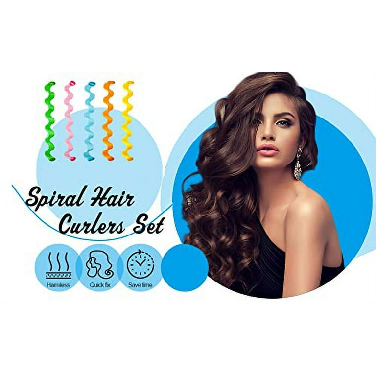 Heated spiral top hair curlers