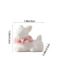 thumbnail image 3 of Luxcidy Cute Ceramic Bunny Ornament, Elegant Home Decor, Ideal for Living Room, Birthday & Holiday Souvenir Gifts for Girlfriends & Friends (D), 3 of 6