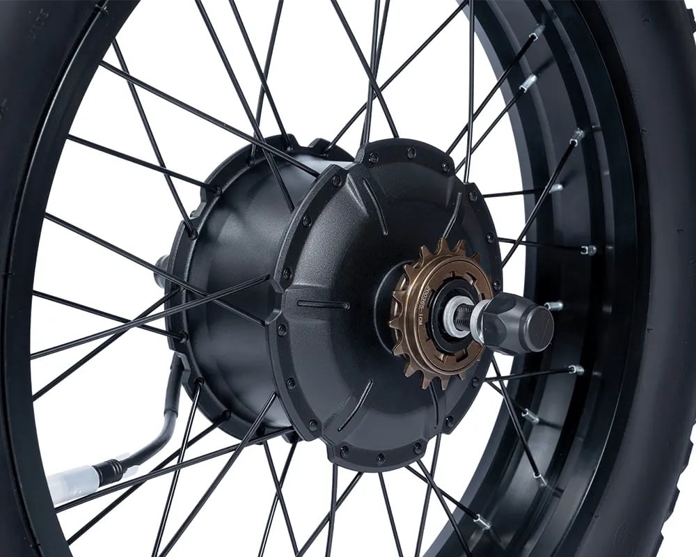 Macfox X1S E-bike Rear Wheel Set, 750W Peak Motor, 20MPH,20'' x 4in Fat Tires.