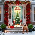thumbnail image 6 of FastXmas Christmas Door Cover Decorations,35 x 72" Front Door Cover Pendant Ornaments, Removable Christmas Style Door Covers Decoration for Indoor Outdoor Home Farmhouse Enhance Holiday Atmosphere, 6 of 6