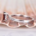 thumbnail image 5 of HeartsAndYou 1.2ct Natural Red Garnet Solitaire Engagement Ring 100% 14k SOLID White Gold, 5 of 9