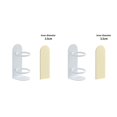thumbnail image 1 of Advancent 2021, soporte para cepillo de eléctrico, estante sin rastro montado en la pared, desagüe de Metal, estante de baño, blanco 2piezas Advancent CBP064026, 1 of 6