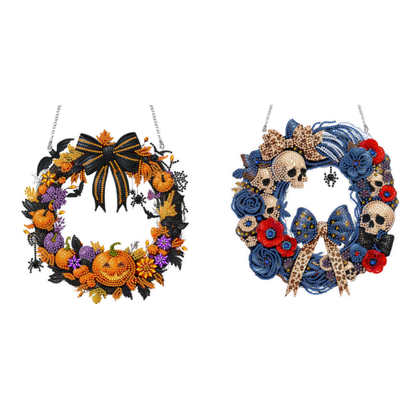 Acrílico Forma Especial Calabaza DIY Diamante Guirnalda Kit