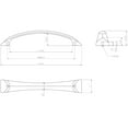 thumbnail image 3 of Jeffrey Alexander 595-128 Cairo 5-1/16" (128Mm) Center To Center Faceted Arch Cabinet, 3 of 7