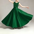 thumbnail image 7 of Girls' Sequin Embellished Satin Sleeveless Dress, Elegant formal gown for recitals, weddings and special occasions, 0-13 Years Green 9-10 Years, 7 of 7