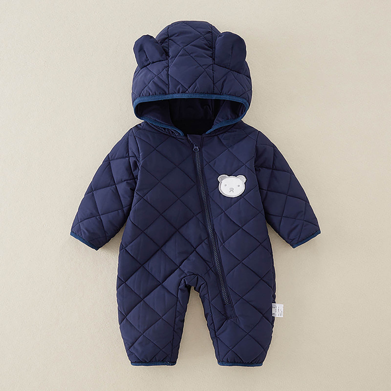 Combinaison Neige Bébé Animale Capuche - Pilote Chaud 18-24 Mois - Avec Gants Et Footies