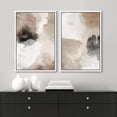thumbnail image 3 of IDEA4WALL Framed Canvas Print Wall Art Set Brown & White & Black Collage Abstract Shape Modern Art Decorative Bohemian Colorful Chic Artwork for Living Room, Bedroom, Office -, 3 of 5